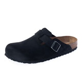 BIRKENSTOCK BOSTON BS SCHWARZ 059463 HERGESTELLT IN DEUTSCHLAND GEÖLTES LEDER - Shoelosophy