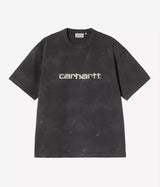 CARHARTT WIP PAINTER T-SHIRT I036853 BLACK DESTROY WASH SPLATTER - Shoelosophy