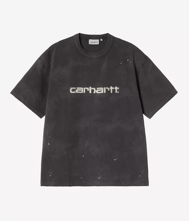 CARHARTT WIP PAINTER T-SHIRT I036853 BLACK DESTROY WASH SPLATTER - Shoelosophy