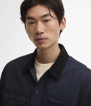 BARBOUR HERITAGE+ ENDURANCE RIPSTOP OVERSHIRT MOS0462NY91 NAVY - Shoelosophy