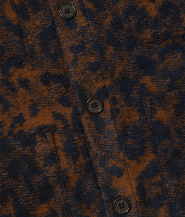 UNIVERSAL WORKS CARDIGAN 33722 NIGHT LEOPARD - Shoelosophy