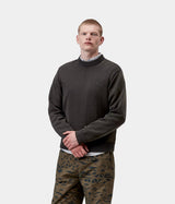 CARHARTT WIP KORI SWEATER BLACK GARMENT DYED - Shoelosophy