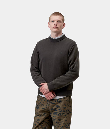 CARHARTT WIP KORI SWEATER BLACK GARMENT DYED - Shoelosophy