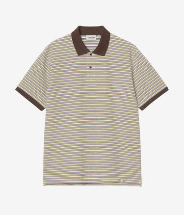 CARHARTT WIP DION POLO I036306 STRIPE WAX WAFFLE - Shoelosophy