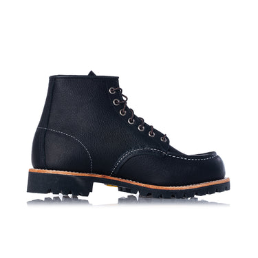 RED WING 2949 MOC TOE ROUGHNECK BLACK MADE IN USA 6" MOC - Shoelosophy