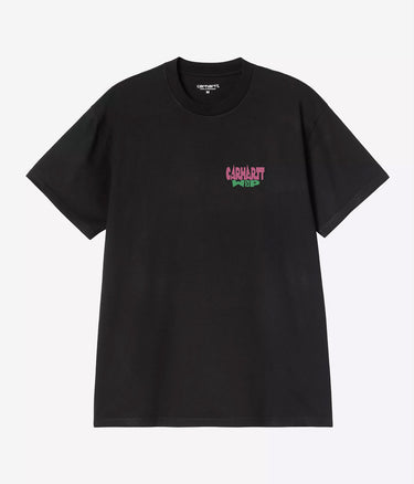 CARHARTT WIP LUGGAGE LABEL T-SHIRT I036892 BLACK - Shoelosophy