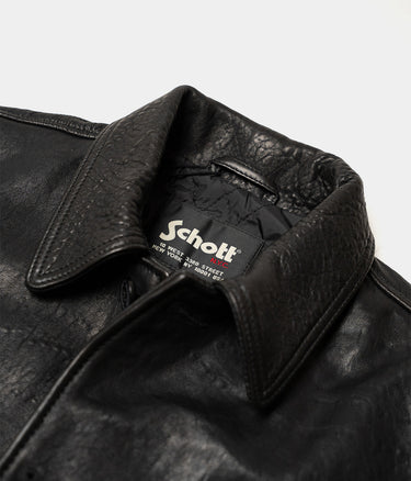 SCHOTT NY BLACK LC BRAKEMAN LAMMSKIN LEDERJACKE - Shoelosophy