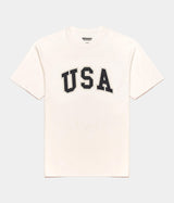 SEBAGO DOCKSIDES DANFORTH T-SHIRT USA WHITE NATURAL - Shoelosophy