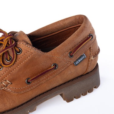 SEBAGO CAMPSIDES ACADIA CRAZY HORSE 73121KW BRAUN TAN OUTDOOR MOKASIN - Shoelosophy