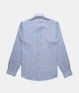 SEBAGO OSBORN SHIRT 721222W BLUE CELESTE CAMICIA LINO UOMO - Shoelosophy