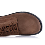 BIRKENSTOCK HIGHWOOD 레이스 MID 1030965 DARK TEA 스웨이드 가죽 - Shoelosophy
