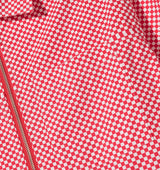 STUSSY MINI CHECK FULL ZIP LS SHIRT 1110021 ROTES HERRENHEMD - Shoelosophy