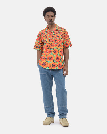 STUSSY POPPY SHIRT 1110166 ORANGE - Shoelosophy