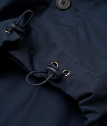 UNIVERSAL WORKS RECYCLED POLY TECH Z OVERSHIRT 34183 NAVY - Shoelosophy