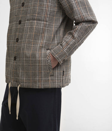 BARBOUR HERITAGE+ FIFE CHECKERED OVERSHIRT MOS0461BE13 NEUTRAL - Shoelosophy