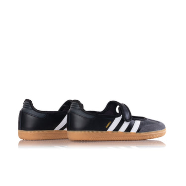 ADIDAS WOMENS SAMBA JANE JQ6445 CARBON BLACK WHITE - Shoelosophy