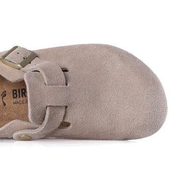 BIRKENSTOCK BOSTON BS SANDCASTLE 1030883 HERGESTELLT IN DEUTSCHLAND WILDLEDER - Shoelosophy