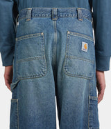 CARHARTT WIP OG DOUBLE KNEE PANT I036273 BLUE GRIND WASH - Shoelosophy