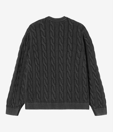 CARHARTT WIP CARTER SWEATER I035179 BLACK GARMENT DYED - Shoelosophy