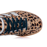 ADIDAS WOMENS HANDBALL SPEZIAL KI6678 MAGIC BEIGE IVORY LEOPARD PRINT - Shoelosophy