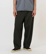 UNIVERSAL WORKS DUTCH PANT P34028 TROPICAL SUITING OLIVE MARL - Shoelosophy