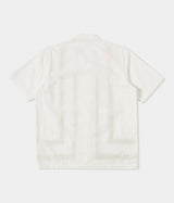 UNIVERSAL WORKS MINARI SHIRT 30174 POPLIN EMBROIDERED WHITE - Shoelosophy