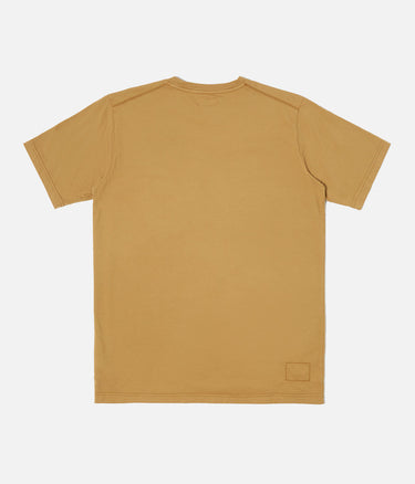 UNIVERSAL WORKS PRINT POCKET TEE ORGANIC JERSEY CUMIN - Shoelosophy