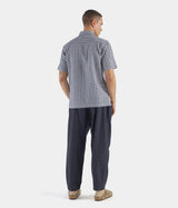 UNIVERSAL WORKS PULL SS CHEMISE GINGHAM SEERSUCKER - Shoelosophy
