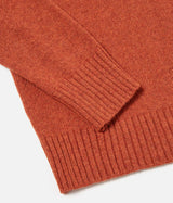 UNIVERSAL WORKS ROLL NECK SWEATER ECO WOOL RUST - Shoelosophy