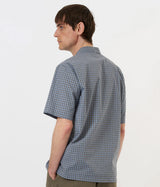 UNIVERSAL WORKS SUMMER OVERSHIRT P34036 PALE BLUE CHECK - Shoelosophy