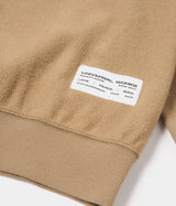 UNIVERSAL WORKS SWEATSHIRT BRUSH BACK 31184 SAND - Shoelosophy