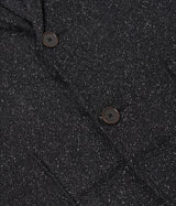 UNIVERSAL WORKS TWO BUTTON JACKET LEVISHAM WOOL MIX 31136 BLACK - Shoelosophy