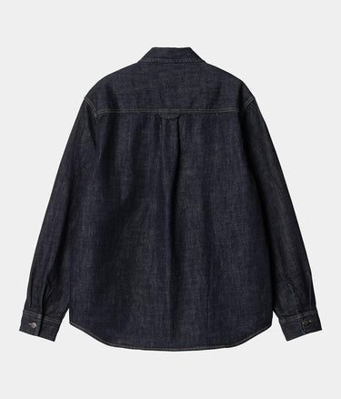 CARHARTT WIP LINCOLN SHIRT I034735 BLAU GESPÜLT - Shoelosophy