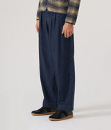 UNIVERSAL WORKS OXFORD PANT 33650 FUTURE DENIM INDIGO - Shoelosophy