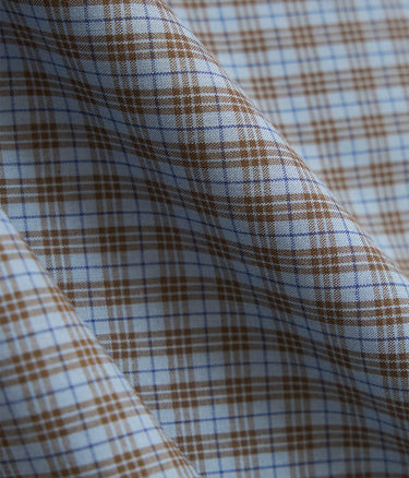 UNIVERSAL WORKS SUMMER OVERSHIRT P34036 PALE BLUE CHECK - Shoelosophy