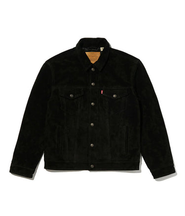 LEVI'S HIGHLAND SWEET SUEDE TRUCKER JACKET A5828-0001 BLACK - Shoelosophy
