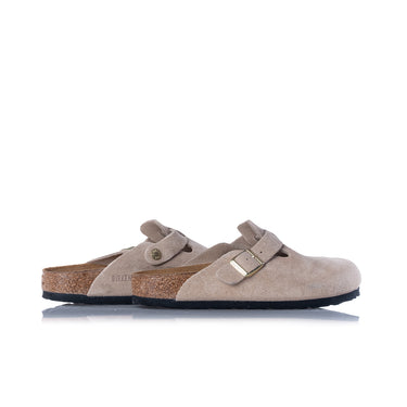 BIRKENSTOCK BOSTON BS SANDCASTLE 1030883 HERGESTELLT IN DEUTSCHLAND WILDLEDER - Shoelosophy