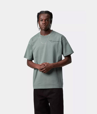 CARHARTT WIP PUNCHED T-SHIRT I036006 VELVET GREEN - Shoelosophy