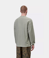 CARHARTT WIP 루즈 포켓 티셔츠 I036862 SHADY GREEN GARMENT DYED 긴팔 - Shoelosophy