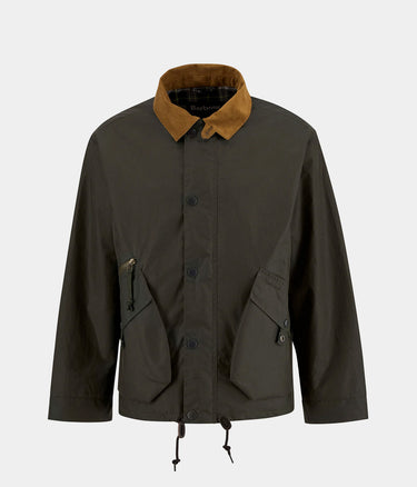 BARBOUR HERITAGE+ MODIFIED ENDURANCE WAX JACKET SMWX2558OL51 ARCHIVE OLIVE - Shoelosophy