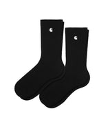 CARHARTT WIP MADISON SOCKS I034572 SCHWARZ 2 PAAR PACK - Shoelosophy
