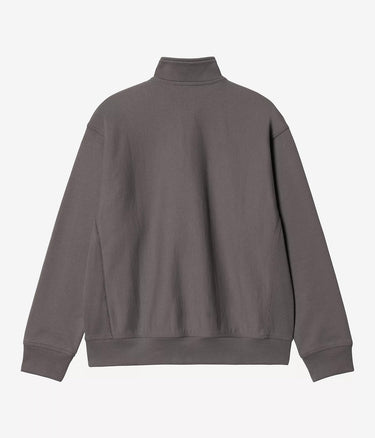 CARHARTT WIP HALF ZIP AMERICAN SCRIPT SWEATSHIRT I027014 PORPHYRY - Shoelosophy