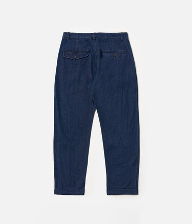 UNIVERSAL WORKS SUPER CHINO WORK DENIM 33151 INDIGO - Shoelosophy