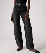 LEVI'S WOMENS BAGGY DAD BARREL 0039A-0000 REBEL EDGE BLACK - Shoelosophy