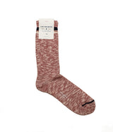 IN DER BOX COUNTRY BICOLOR SOCKS RED HEATHER HERGESTELLT IN ITALIEN - Shoelosophy