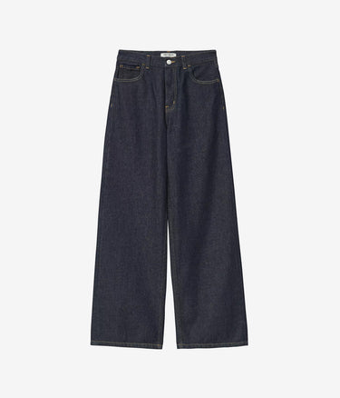 CARHARTT WIP WOMENS JANE PANT I030497 BLUE RINSED - Shoelosophy