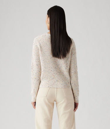 LEVI'S WOMENS SNOWFLAKE PULLOVER A9283-0000 SUNNY CREAM CONFETTI - Shoelosophy