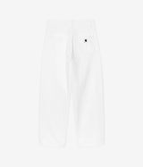 CARHARTT WIP WOMENS BRANDON PANT I035892 WHITE RINSED - Shoelosophy