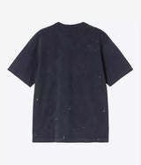 CARHARTT WIP PAINTER T-SHIRT I036853 DARK NAVY DESTROY WASH SPLATTER - Shoelosophy