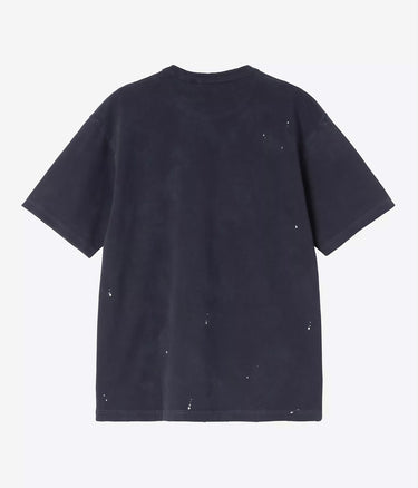 CARHARTT WIP PAINTER T-SHIRT I036853 DARK NAVY DESTROY WASH SPLATTER - Shoelosophy